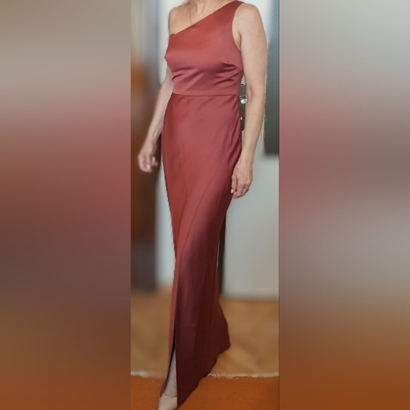 BHLDN cinnamon colour evening dress - Picture 1 of 2
